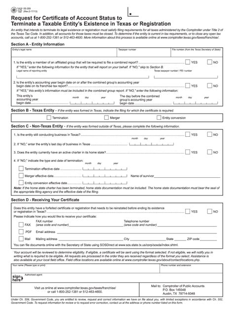 texas comptroller form 05 305|Texas Franchise Tax No Tax Due Report .